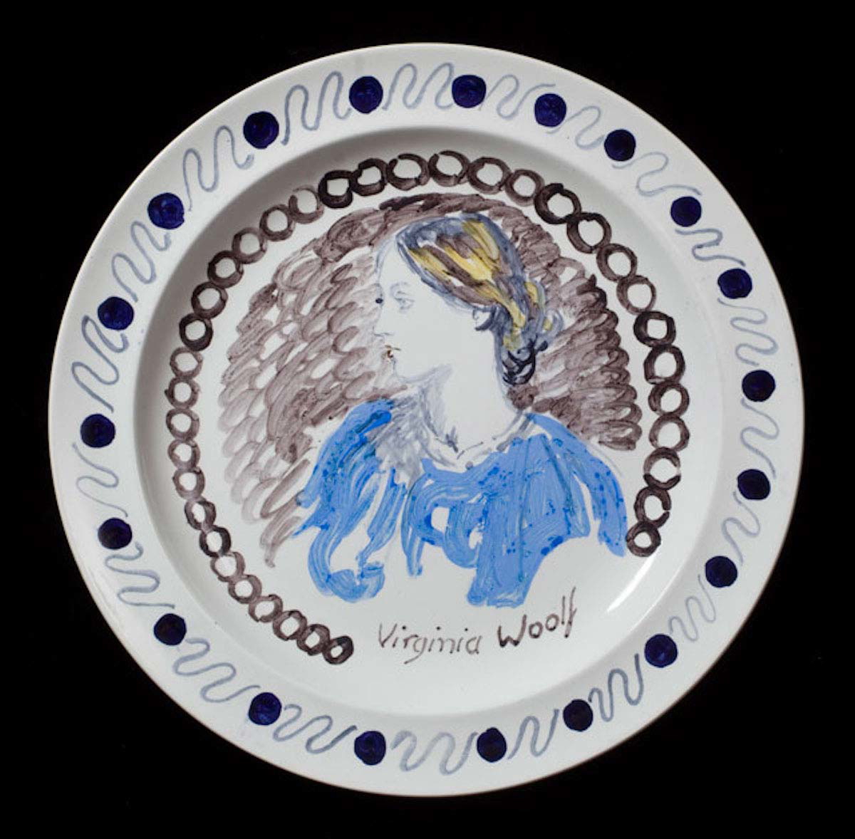 virginia woolf famous women dinner service plate