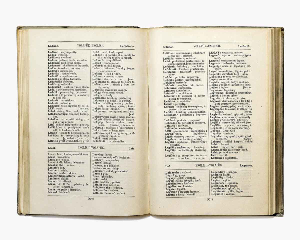 volapuk dictionary image