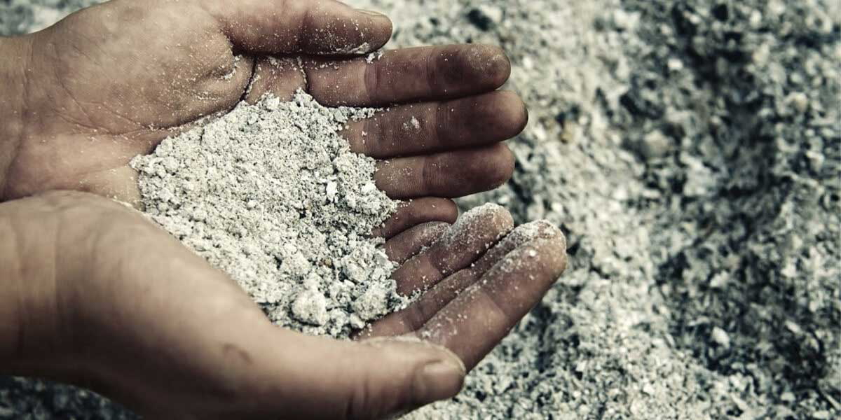 wood ash hands