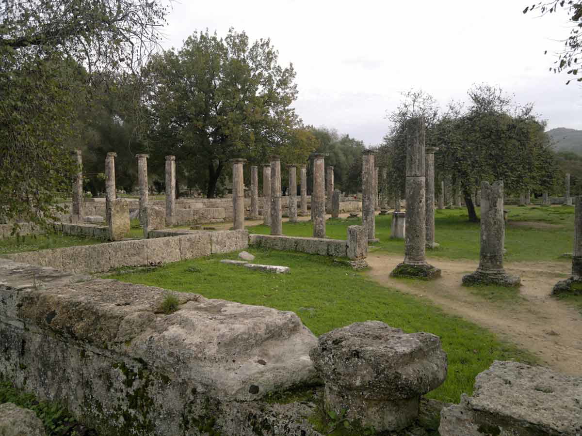 wrestling center ancient olympics