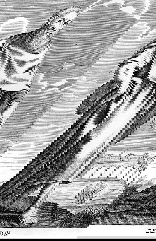 Zeno of Citium engraving by Thomas Stanely, 1656. Source: Science Photo Library