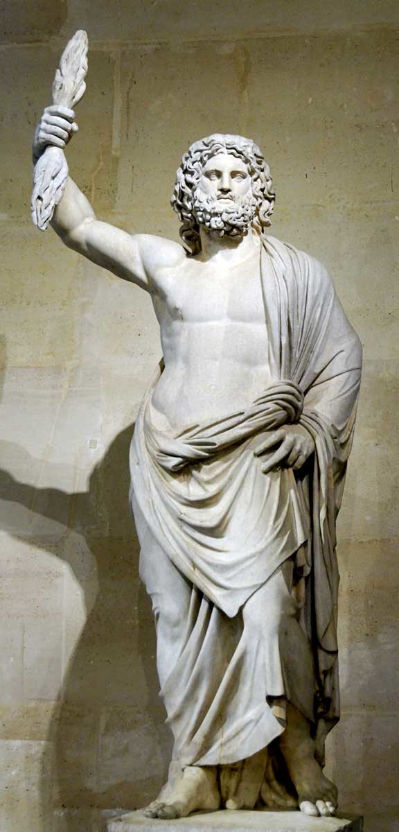 zeus sculpture greek mythology