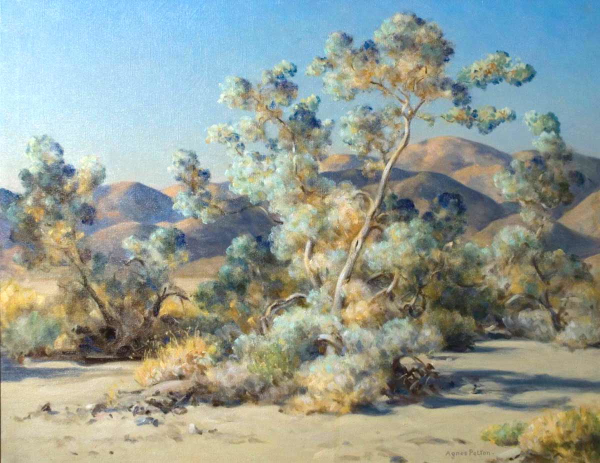 agnes pelton desert painting smoke trees
