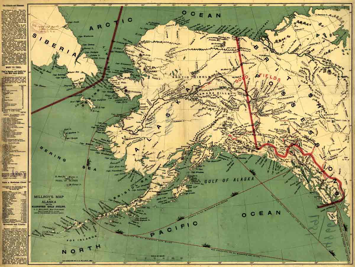 alaska gold rush map