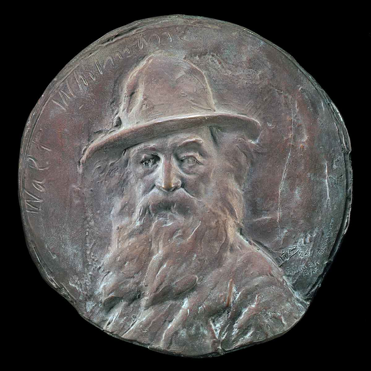 Bronze cast of Walt Whitman, Paul Wayland Bartlett, 1895. Source: The National Gallery of Art