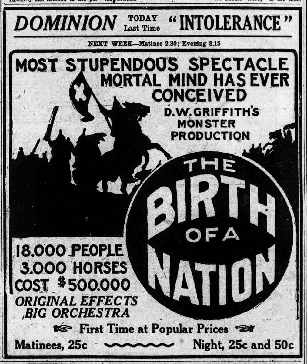 birth nation newspaper ad