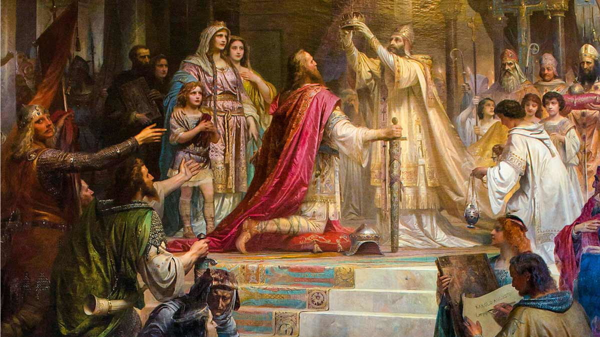 charlemagne coronation painting