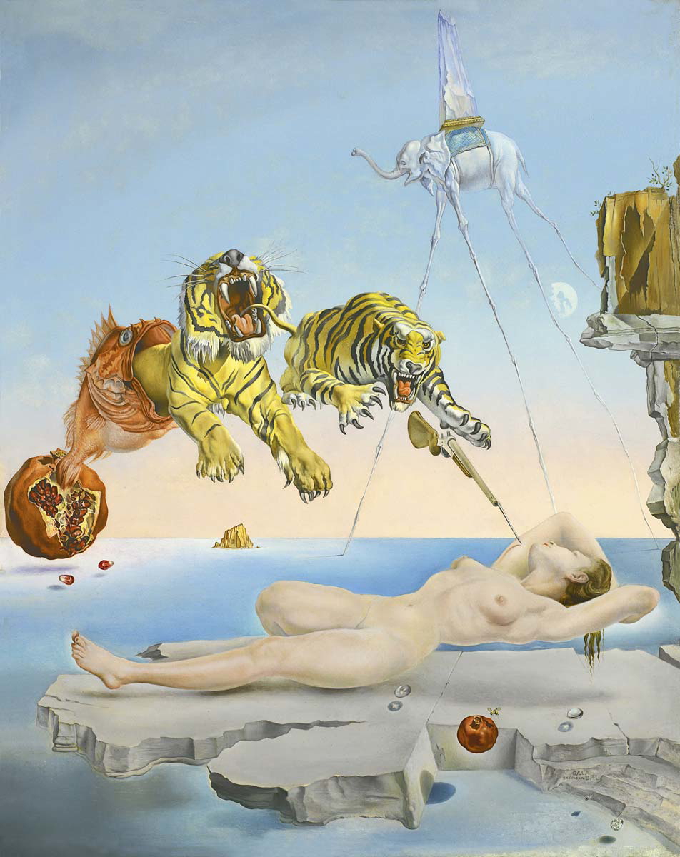 dali dream caused by bee before waking painting