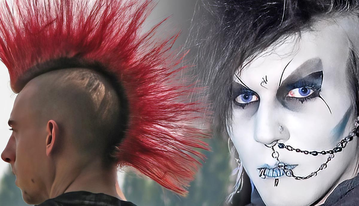 difference between goth punk