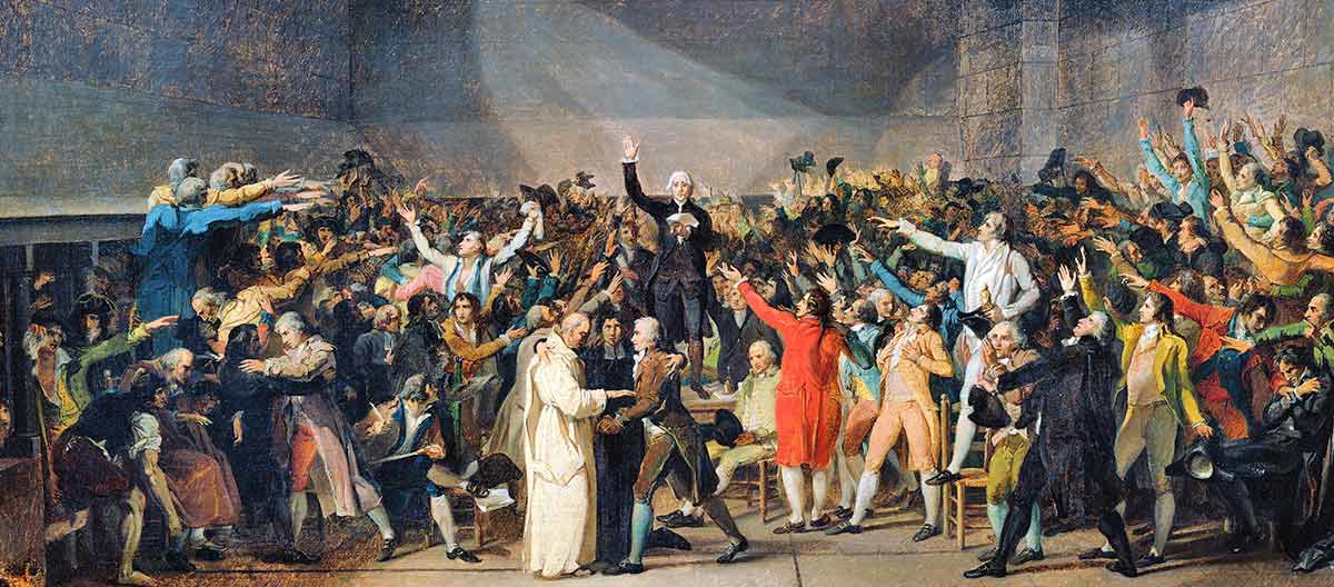 french revolution tennis court oath jacques louis david