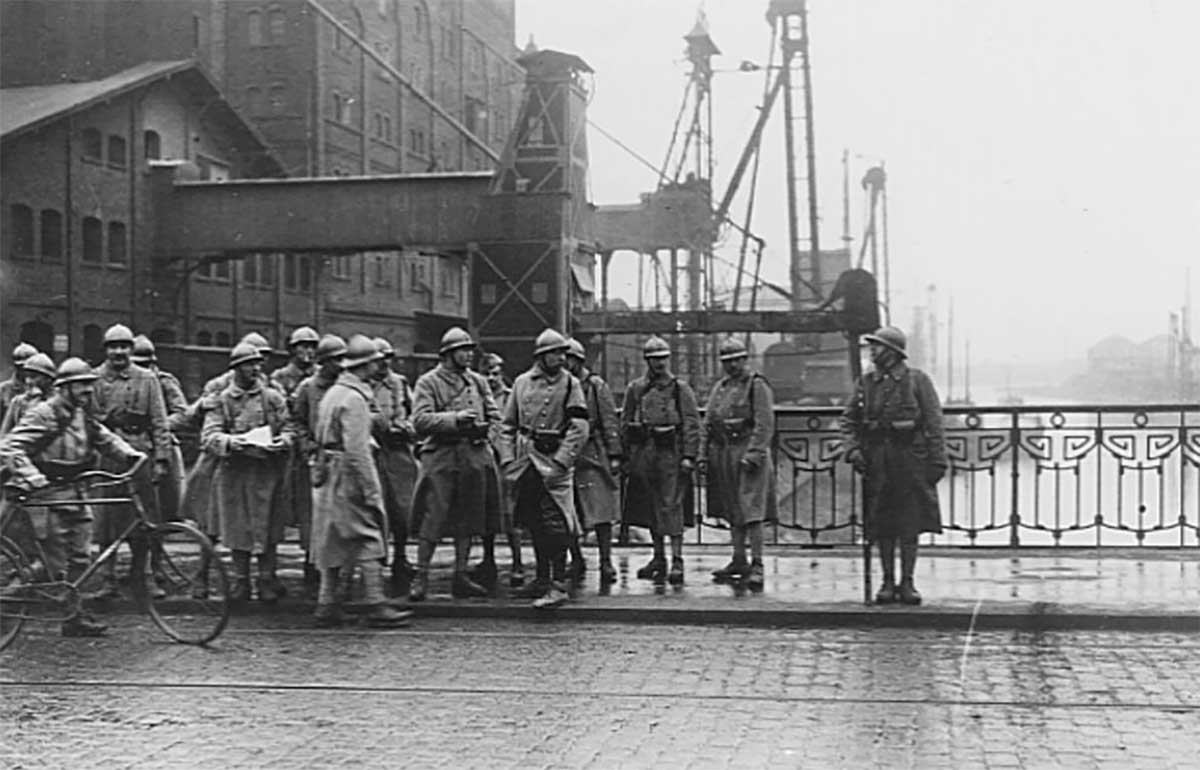 french troops in duisburg 1923