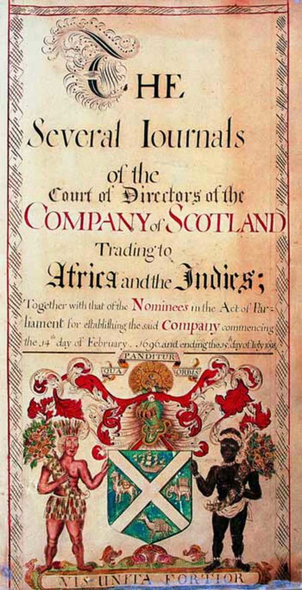 frontispiece company of scotland darien scheme