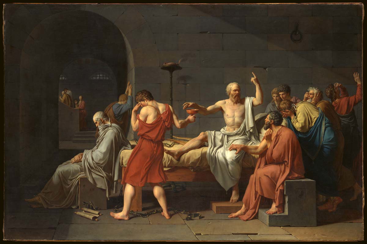 jack louis david death of socrates