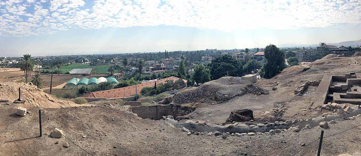 jericho from tell es sultan fisheyeview