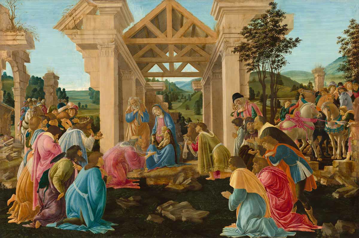 magi adoration botticelli medici