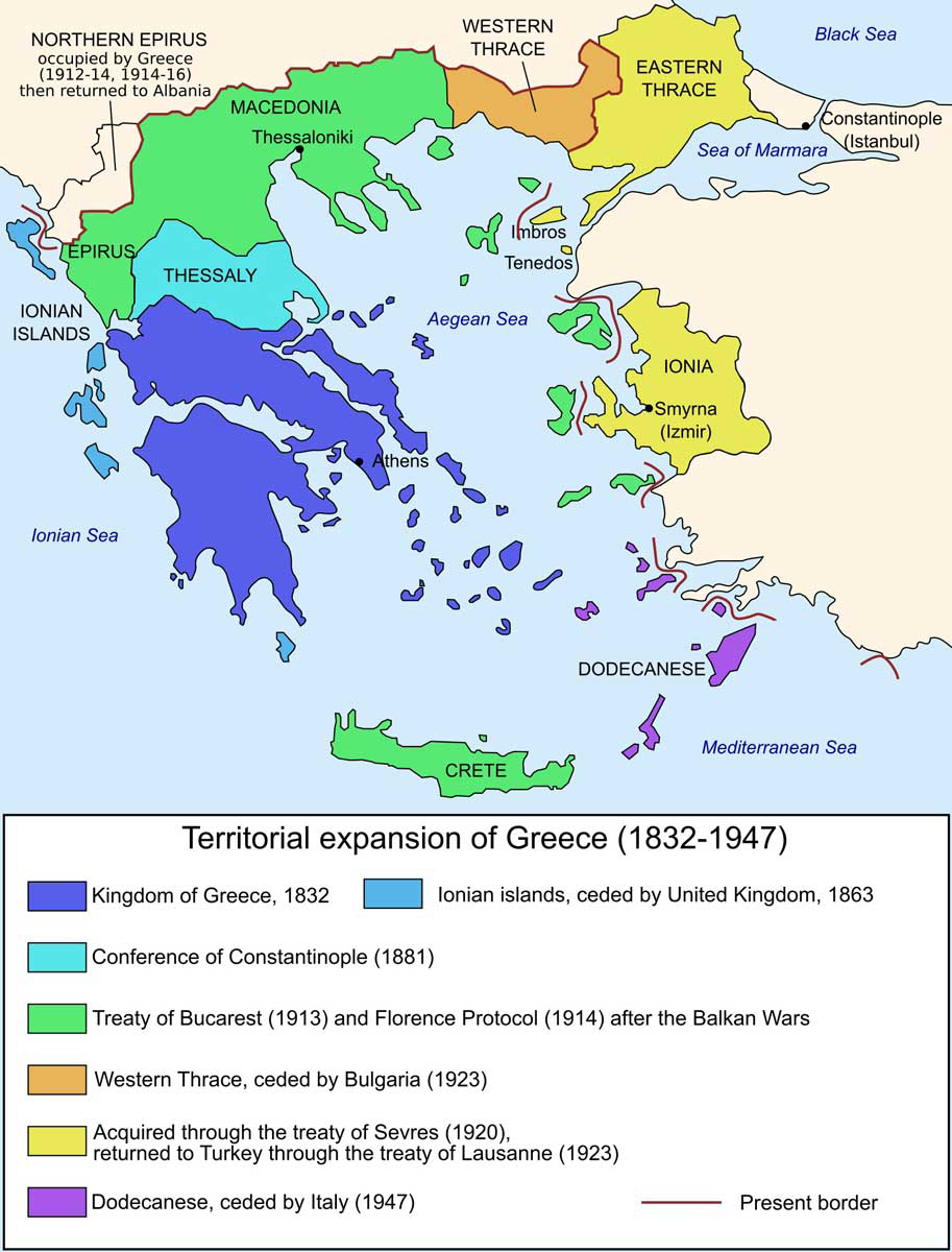 map greece expansion 1832 1947