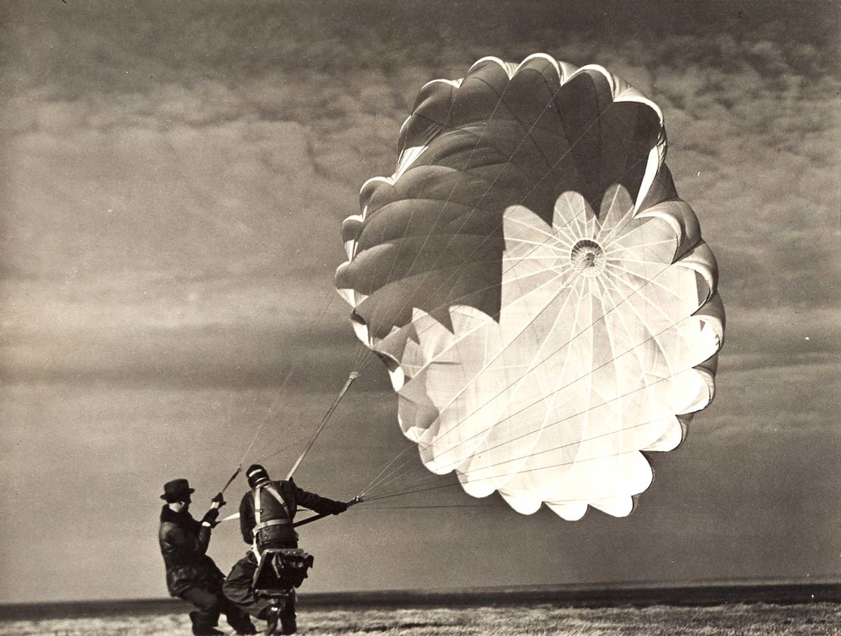 margaret bourke parachute photograph
