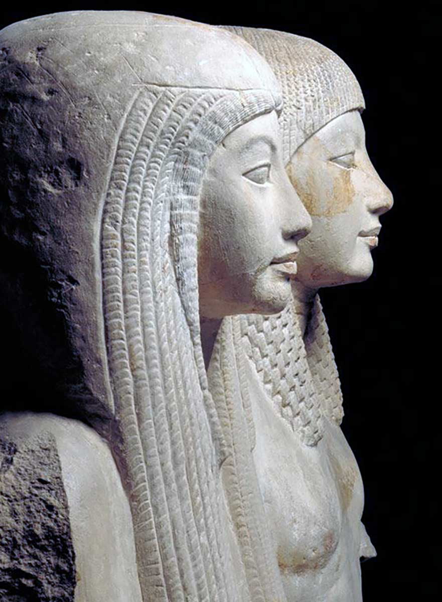 maya and merit statues