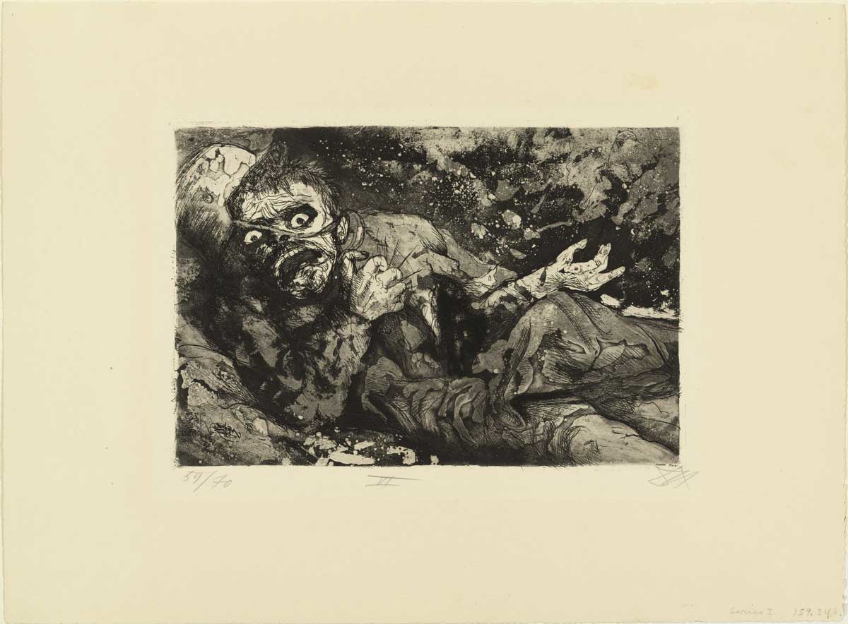 otto dix wounded man