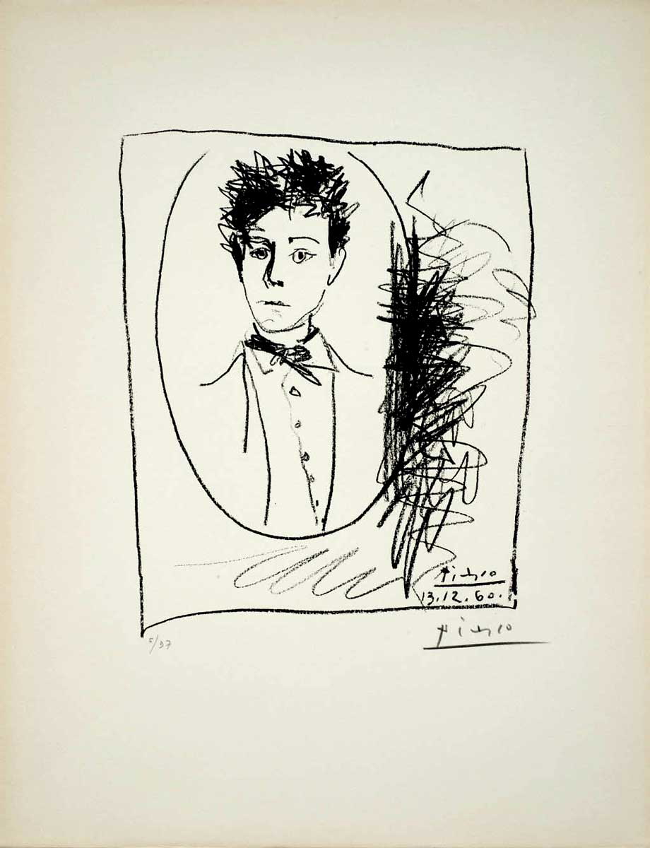 pablo picasso arthur rimbaud portrait