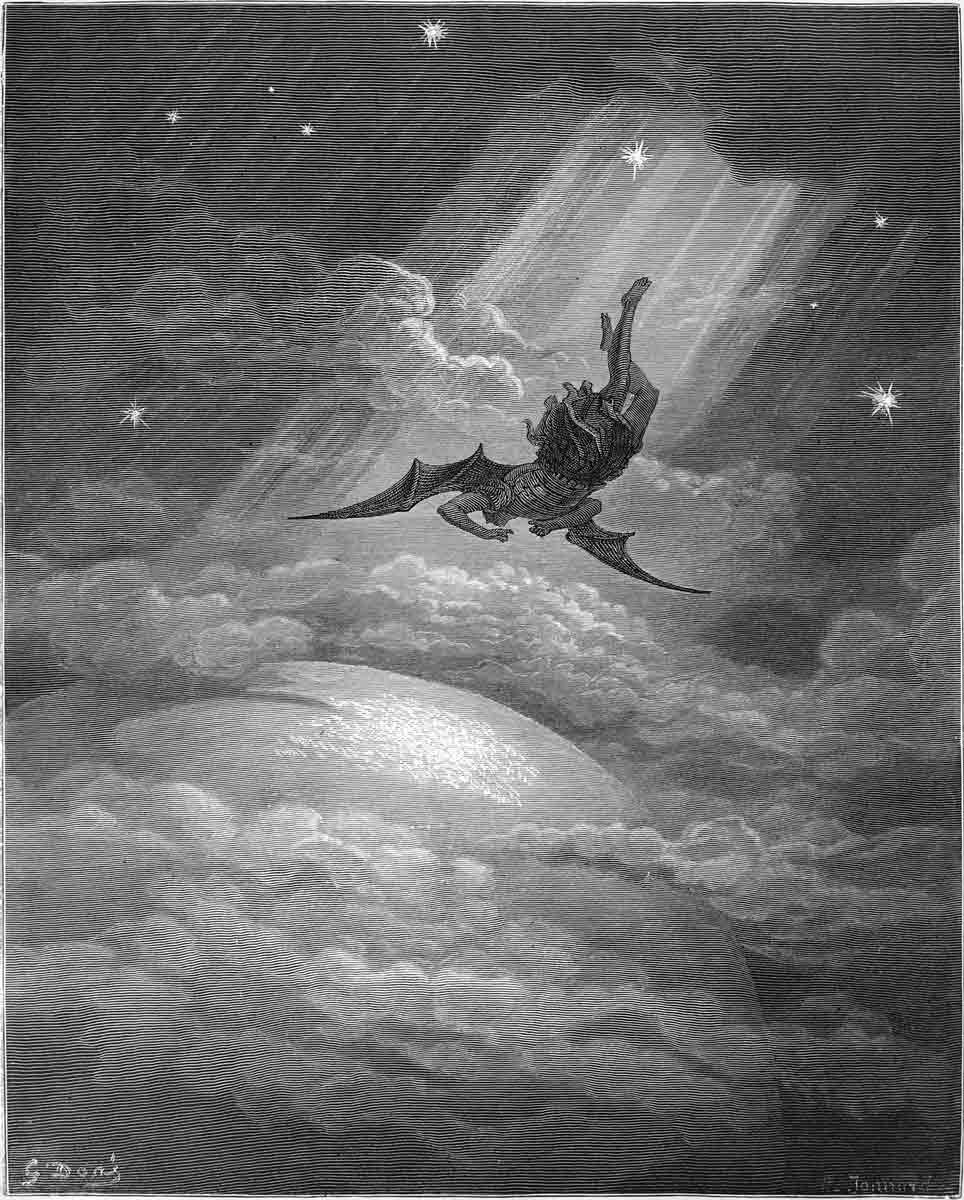 paradise lost fall of satan