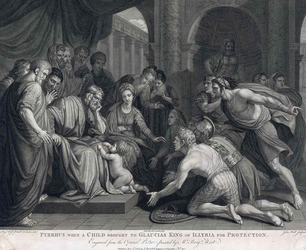 pyrrhus glaucias hall 1769 british museum