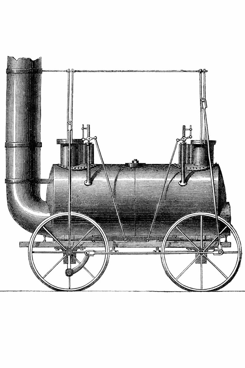 steam powered locomotive 1814