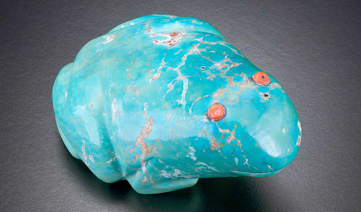 turqoise frog stone