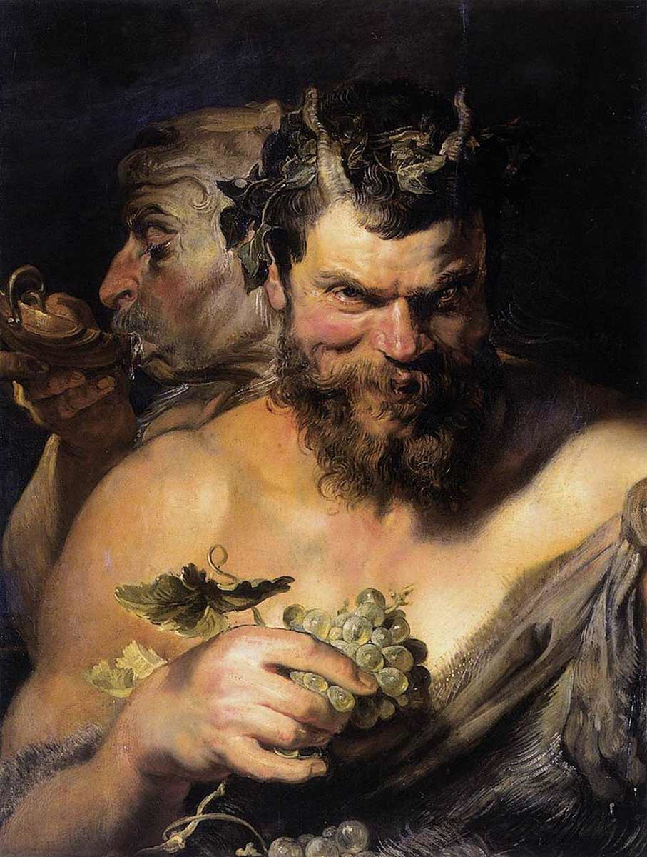 two satyrs rubens greek mythological creatures