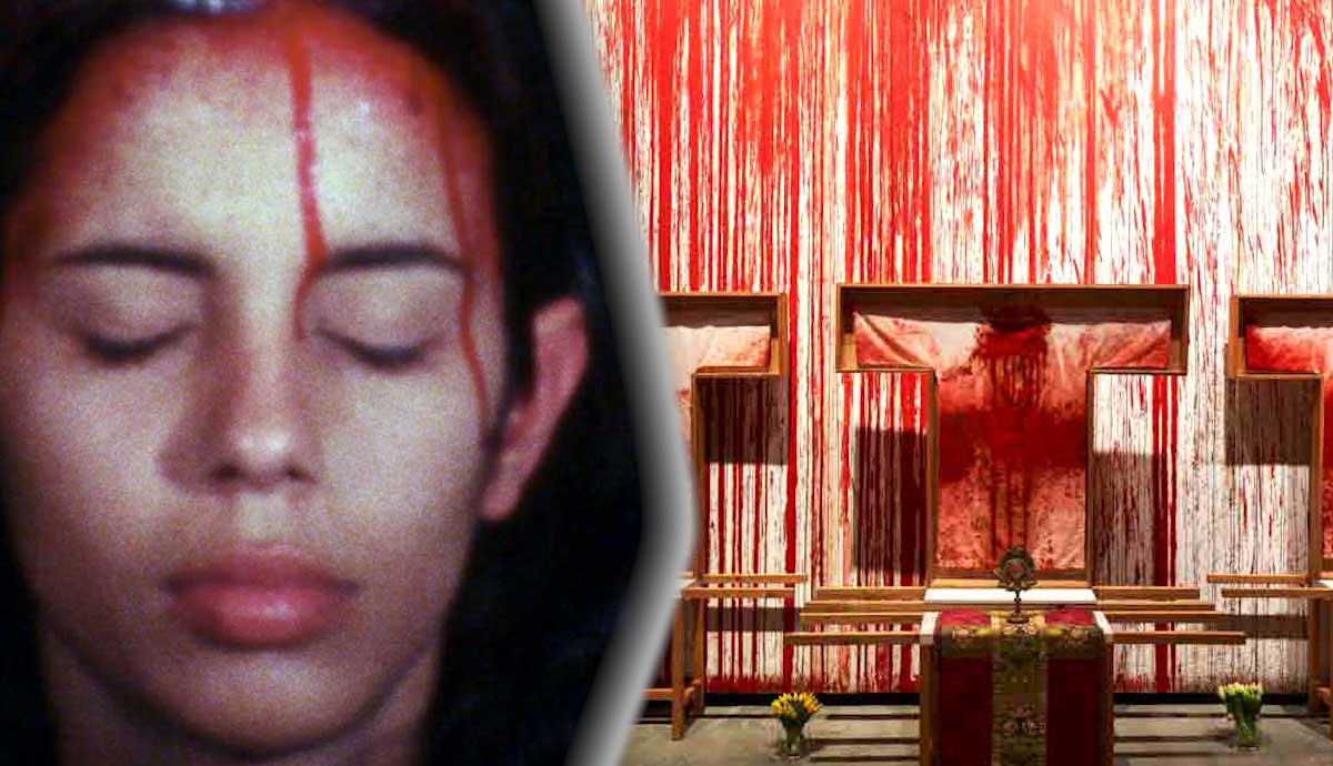 why ana mendieta use blood works