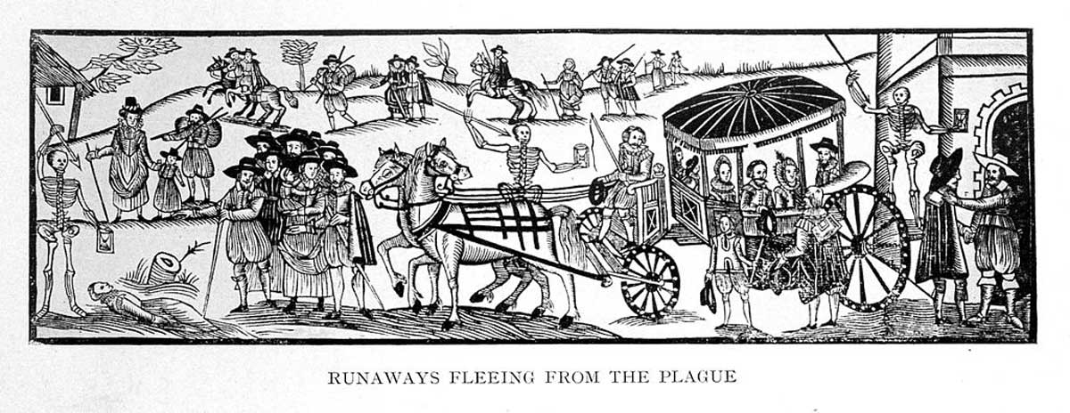 wilson people fleeing from plague