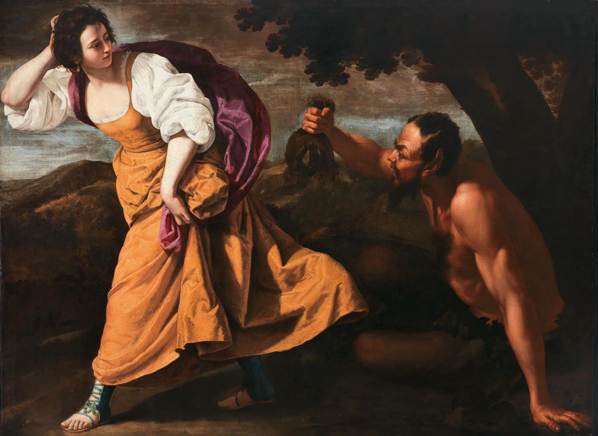 artemisia gentileschi corisca and satyr 1635