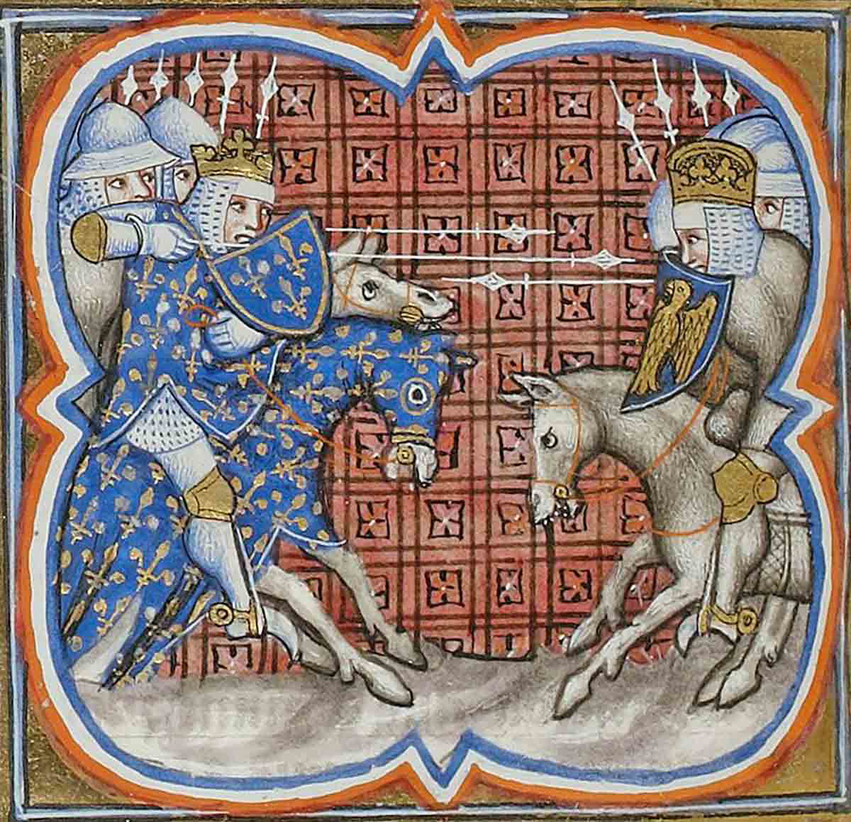 The Battle of Bouvines, from Grand Chroniques de France