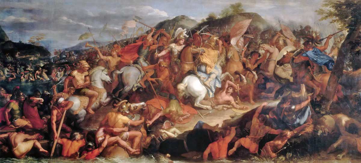 Painting Battle of the Granicus by Charles Le Brun