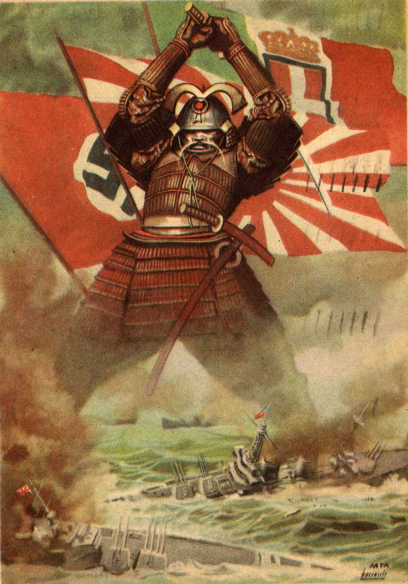 boccasile ginno tripartite pact poster