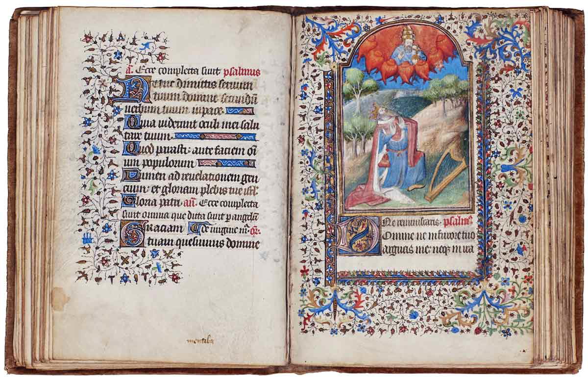 book of hours medieval french codex