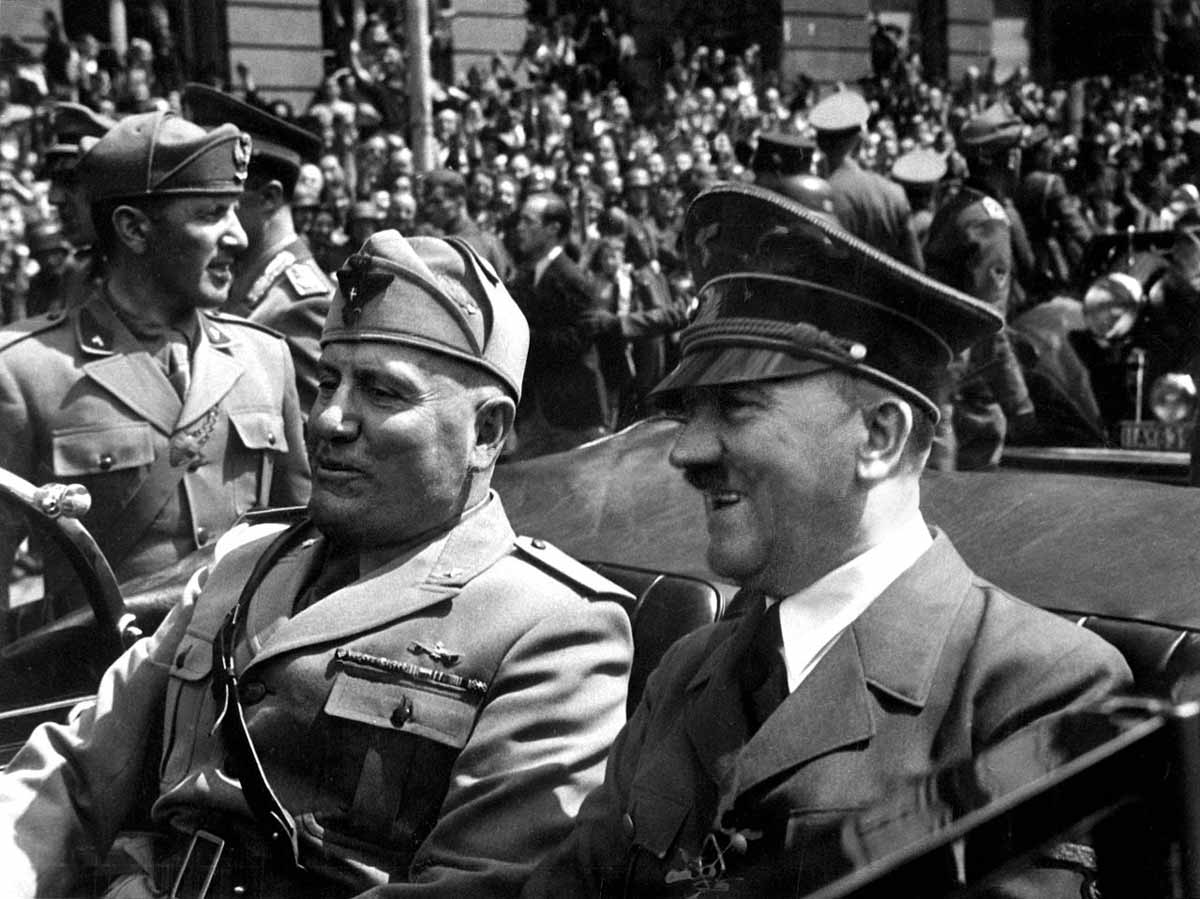 braun eva mussollini hitler photo
