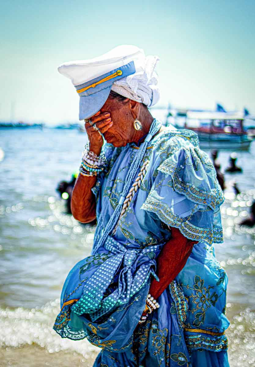 candomblé ocean prayer bahia beach brazil