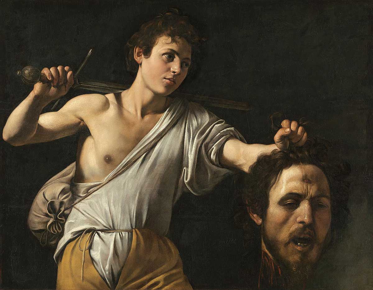 caravaggio david head goliath giant in the bible
