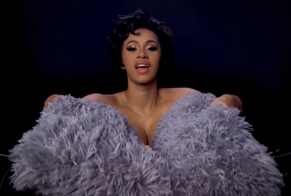 cardi b hip hop artist fur vogue taiwan