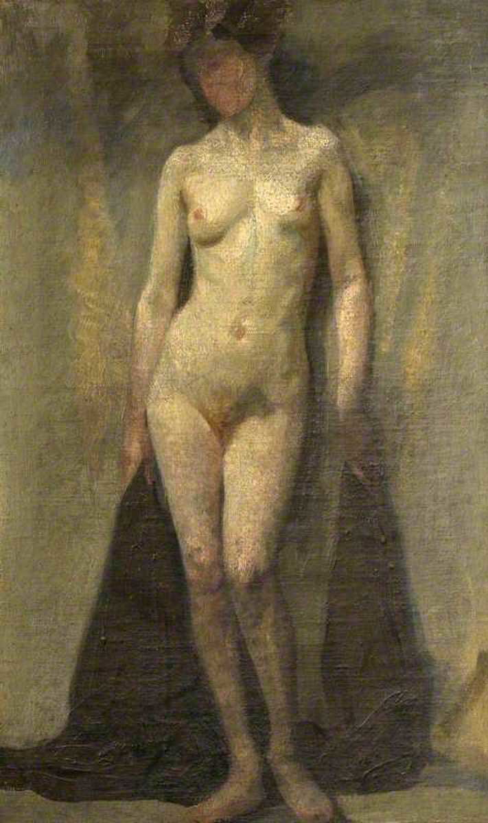 carrington standing female nude 1913