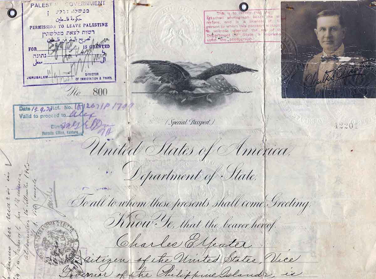 charles yeater governor general philippines