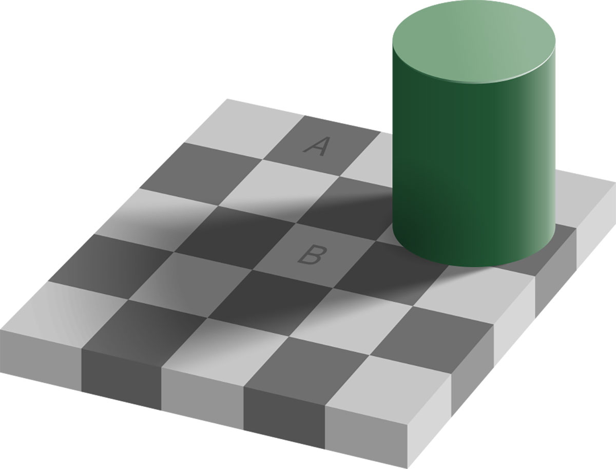 checker shadow illusion