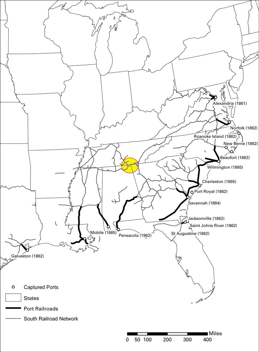 confederate railroad network