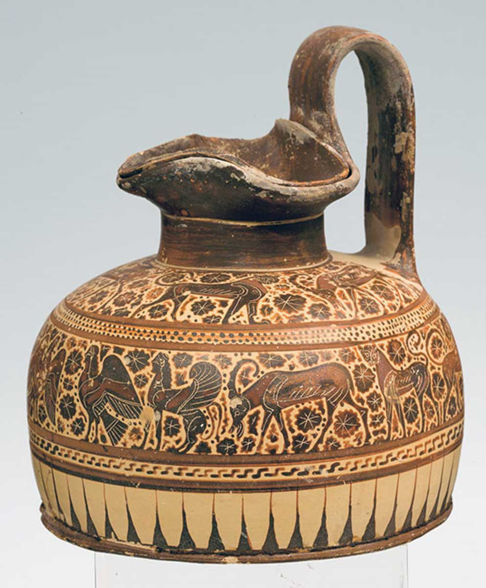 corinthian black figure trefoil