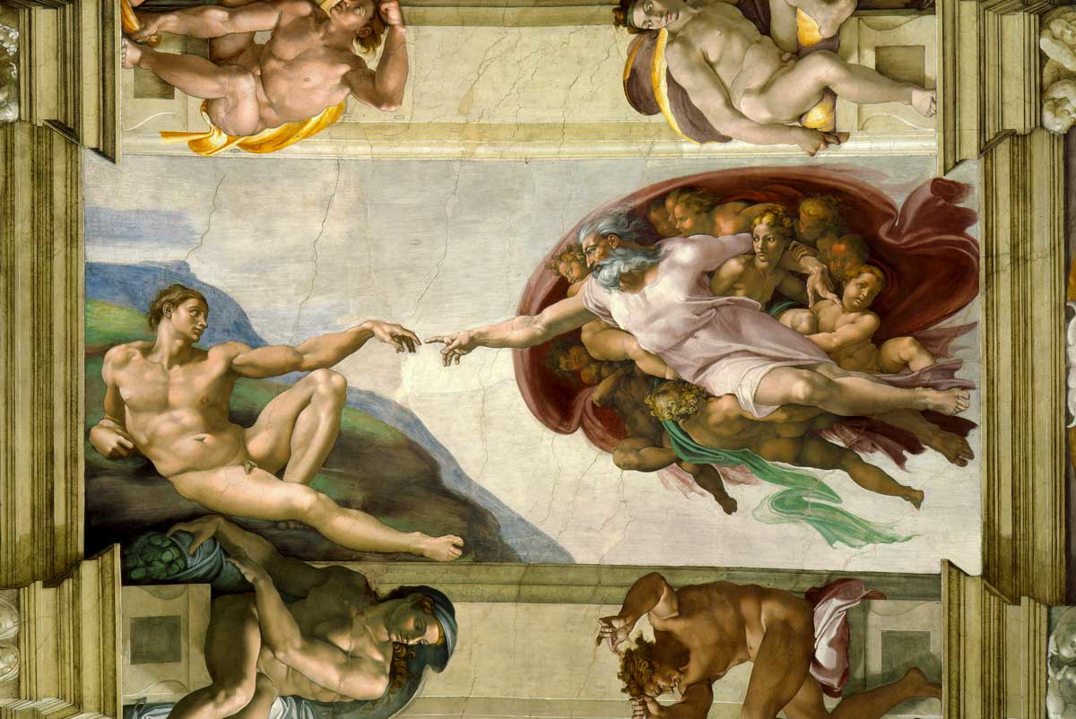 creation of adam michelangelo
