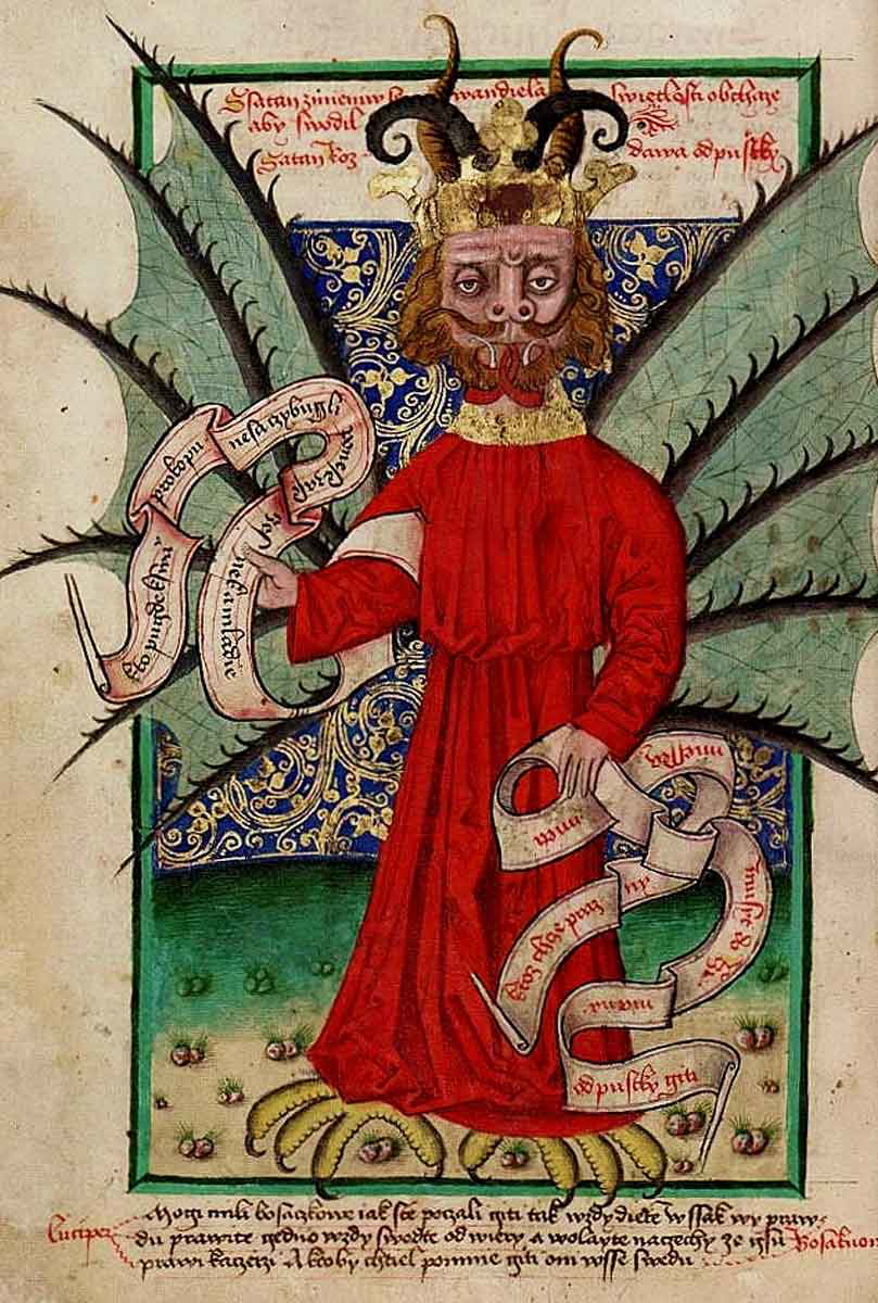 devil distributing indulgences