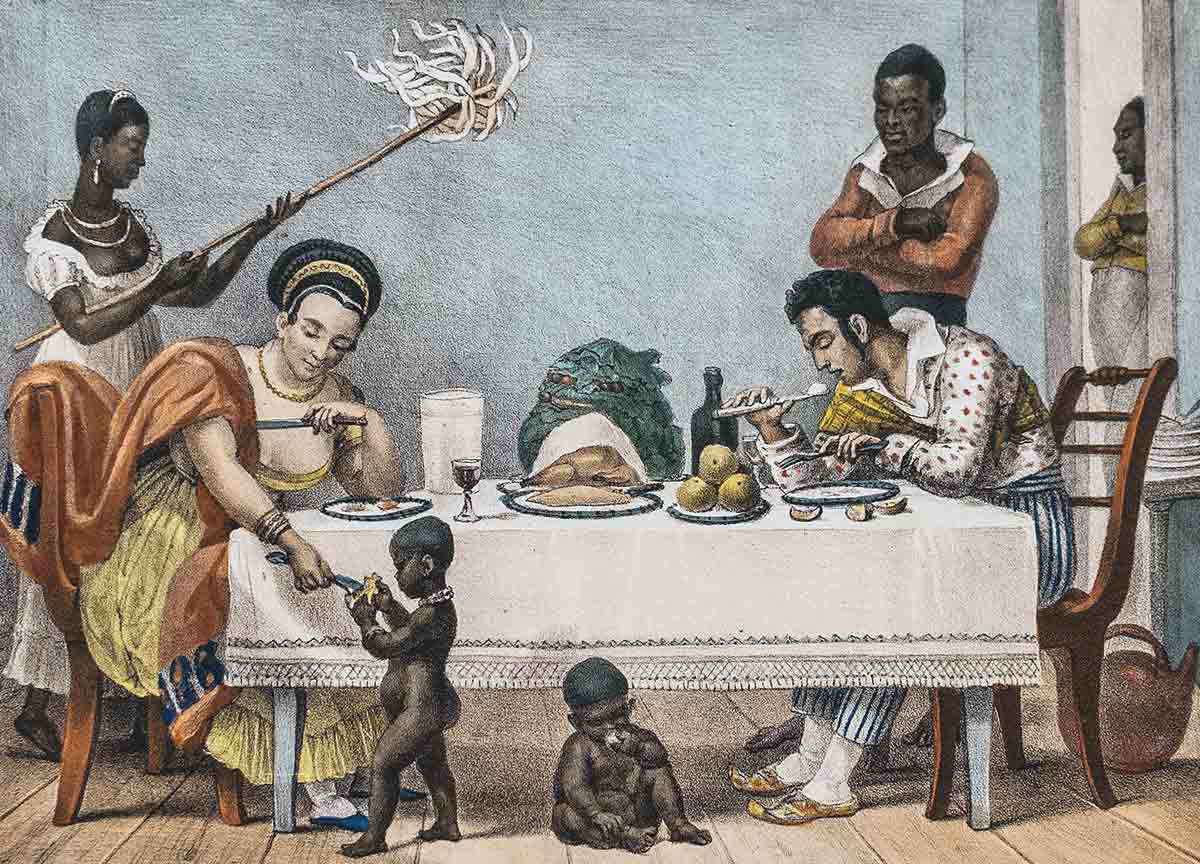 dinner jean baptiste debret slavery brazil painting