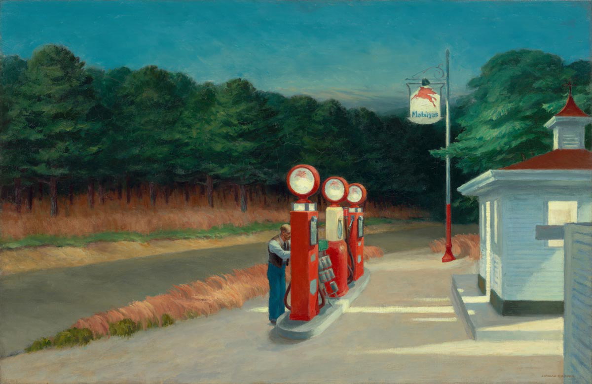 edward hopper gas painting