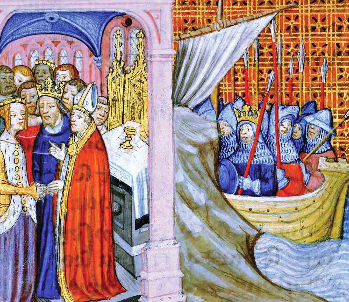 Wedding of Eleanor of Aquitaine from Les Chroniques de Saint Denis
